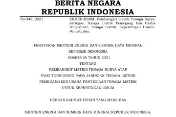 Pemerintah Terbitkan Revisi Permen PLTS Atap, Harapan Pengembangan Solar PV untuk Skala Individu dan Industri