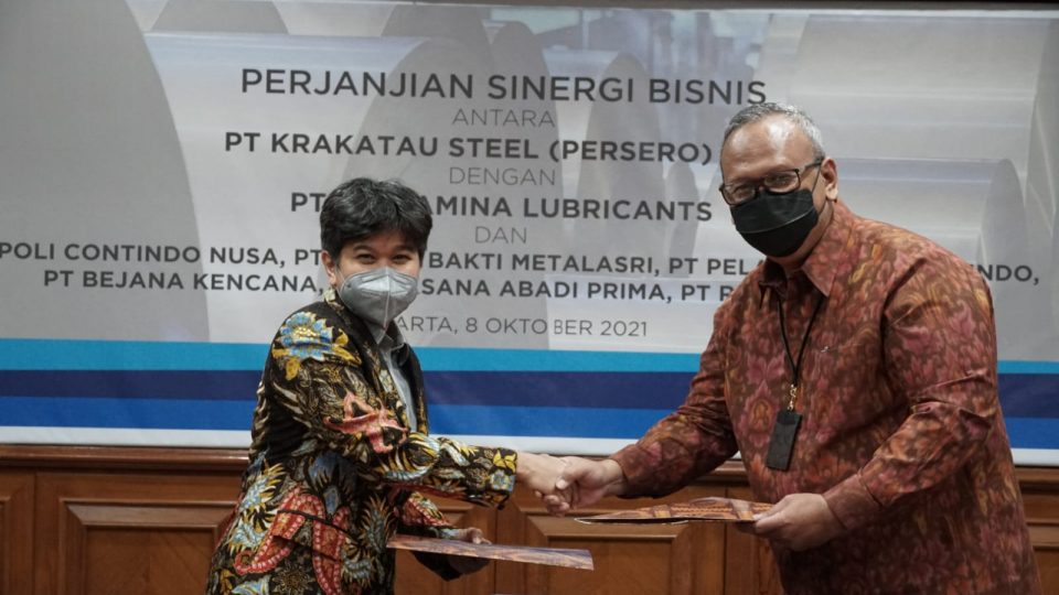 Pertamina Lubricants Gandeng Krakatau Steel Perkuat Ekosistem Industri Nasional