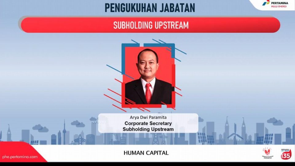 Arya Dwi Paramita Ditunjuk Jadi Sekretaris Perusahaan Subholding Upstream Pertamina