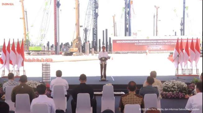 Konstruksi Pabrik Smelter Freeport di Gresik Dimulai