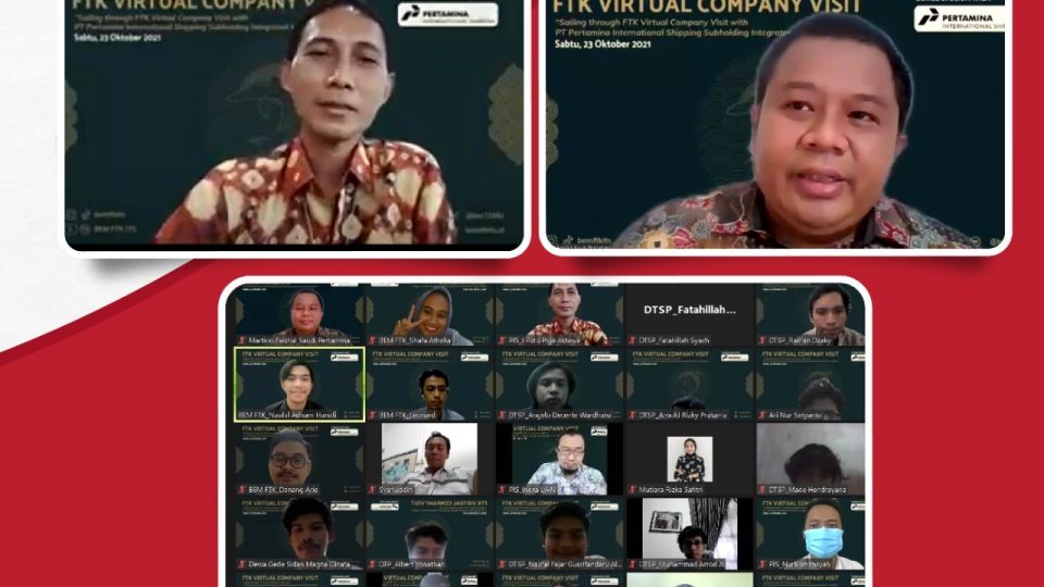 Go Collaborative, Pertamina International Shipping Company Visit dengan FTK ITS Secara Virtual