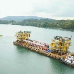 Pertamina Hulu Mahakam Layarkan Anjungan Lepas Pantai WPN4 dan WPS3 Proyek JSN