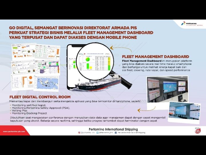 Pertamina International Shipping Perkuat Strategi Bisnis Lewat Fleet Management Dashboard
