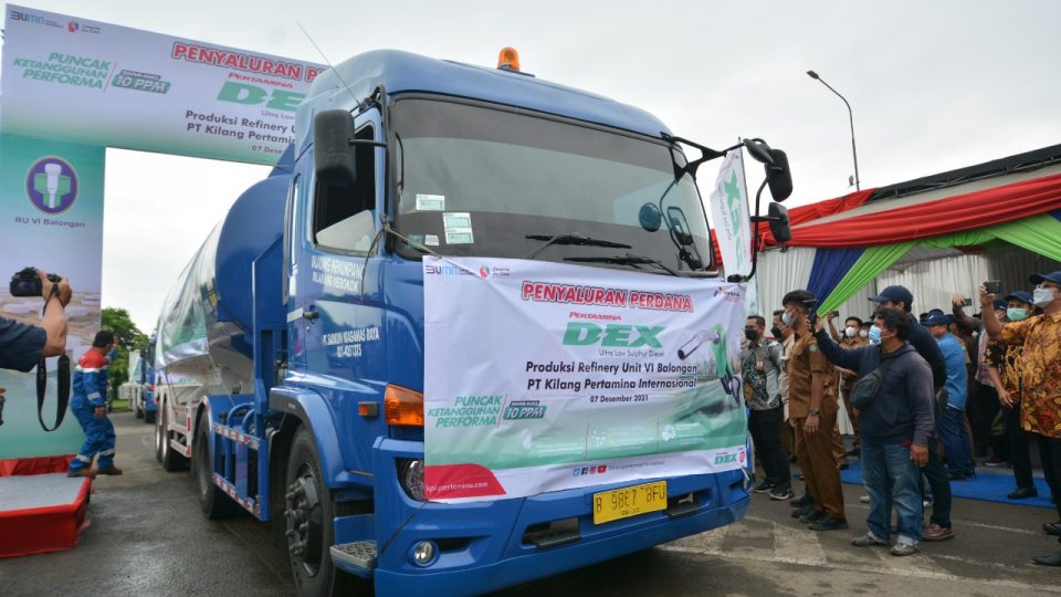 Sulfur Makin Rendah, Pertamina Dex Produksi Kilang Balongan Dukung Penurunan Emisi