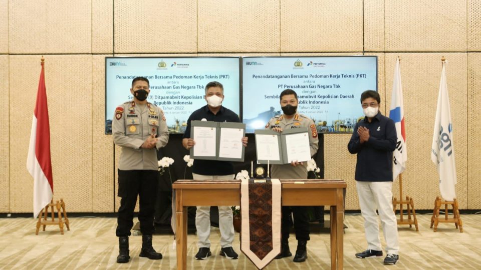 PGN Gandeng Sembilan Polda Amankan Infrastruktur Pengolahan dan Distribusi Gas