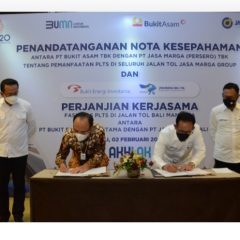 Tekan Emisi Karbon, Bukit Asam Gandeng Jasa Marga Kembangkan PLTS