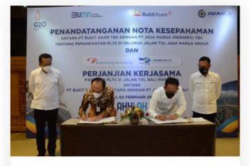 Tekan Emisi Karbon, Bukit Asam Gandeng Jasa Marga Kembangkan PLTS