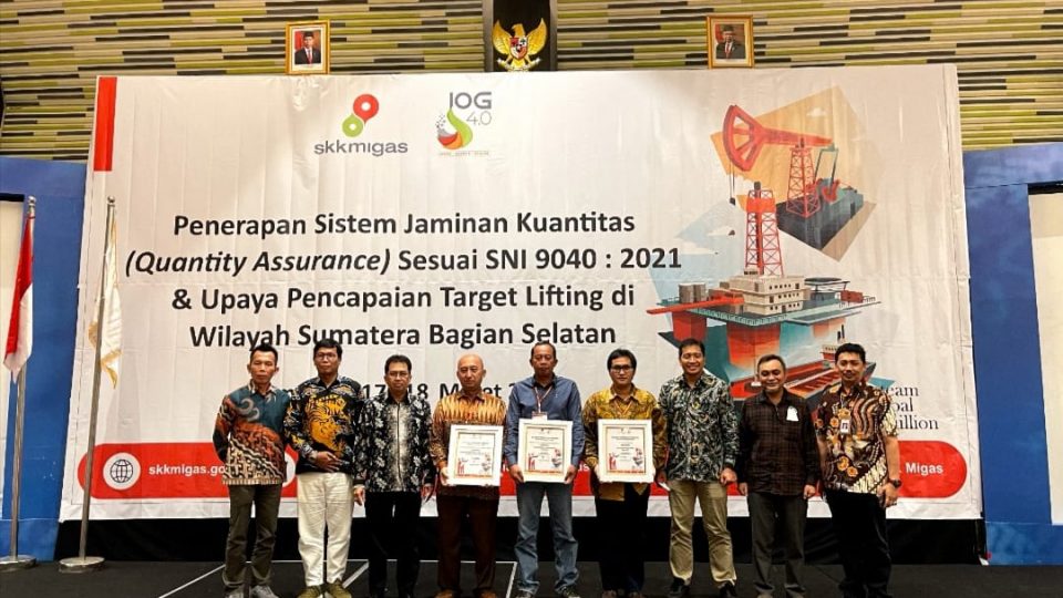 Pertagas OCSA Raih Performance Mitra Terbaik 2021 dari SKK Migas