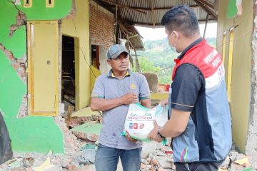 KPI Salurkan Bantuan ke Warga Korban Gempa Pasaman