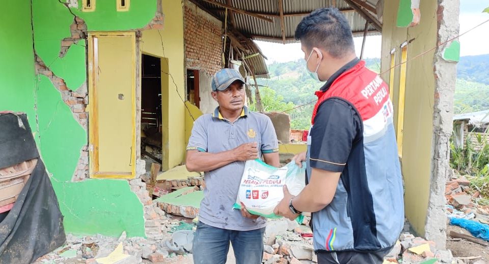 KPI Salurkan Bantuan ke Warga Korban Gempa Pasaman