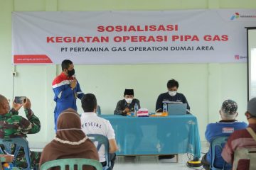 Pertagas Sosialisasi Keamanan Jalur Pipa Gas di Dumai