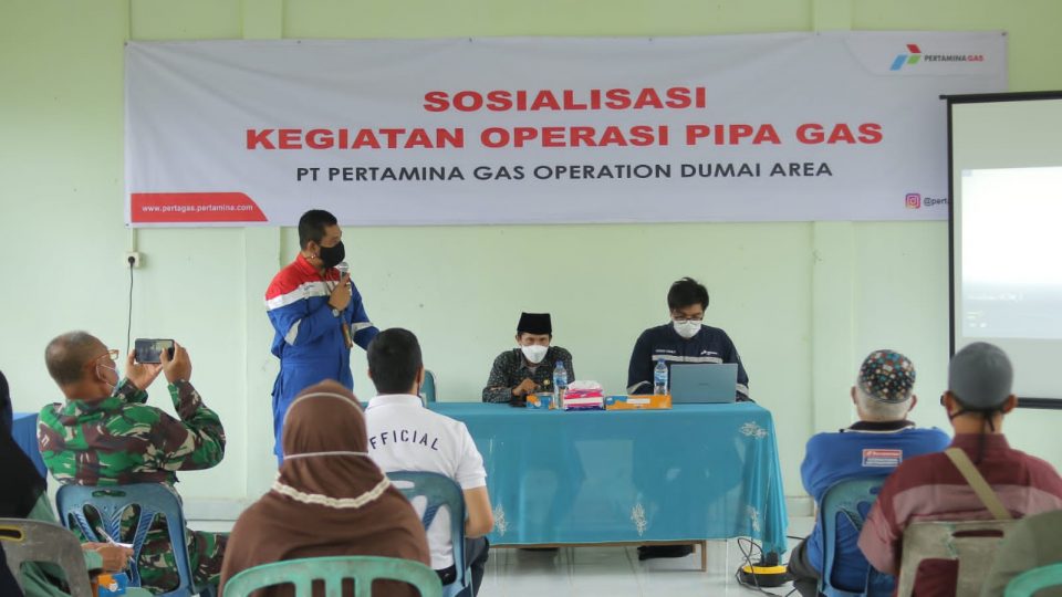 Pertagas Sosialisasi Keamanan Jalur Pipa Gas di Dumai