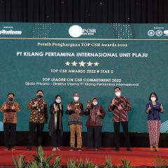 Kilang Pertamina Internasional Raih TOP Leader on CSR Commitment 2022