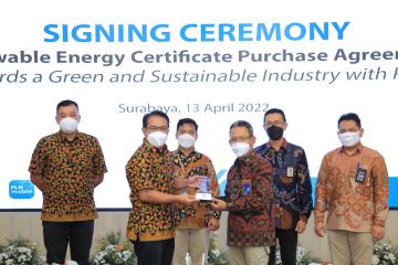Pelanggan Industri di Jatim Serap 70.000 Unit Renewable Energy Certificate PLN