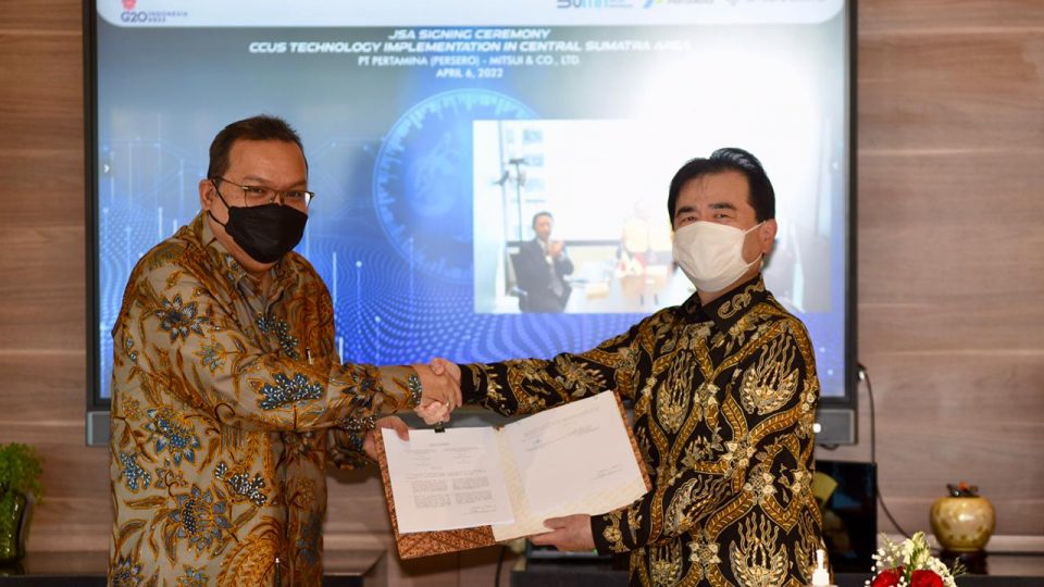 Pertamina Gandeng Mitsui Jajaki Komersialisasi CCUS di Sumatera Tengah