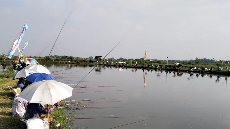 Bumdes Mitra Binaan Pertagas Gelar Lomba Memancing Resto Apung Seba
