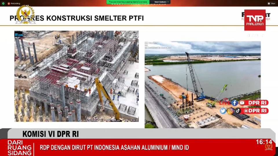Hingga April Freeport Gelontorkan US$920 Juta Bangun Smelter, Progress Baru 30%