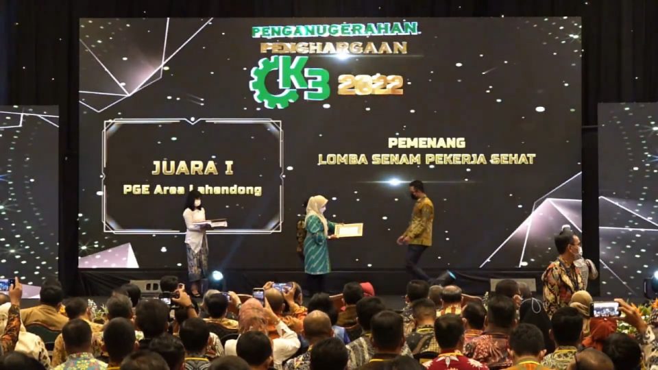 Kedepankan HSSE dalam Kegiatan Operasi, Kemnaker Ganjar PGE dengan Sembilan Penghargaan K3