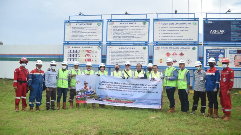 Kawal Proyek Strategis, Komisaris Pertamina International Shipping Kunjungi Terminal LPG Tuban