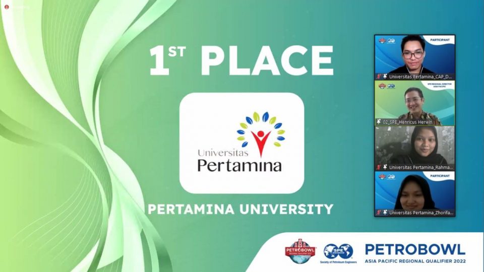 Terbaik Regional, Universitas Pertamina akan Berkompetisi di Petrobowl World Championship