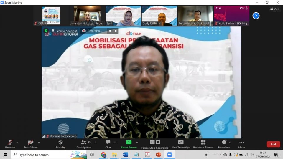Perlu Konsistensi Kebijakan Pemerintah untuk Dorong Gas Sebagai Energi Transisi