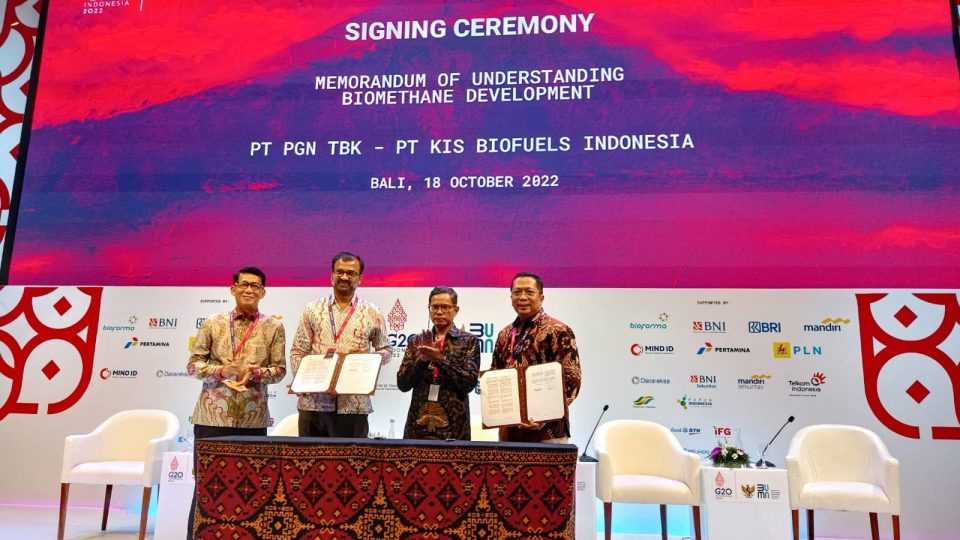 PGN dan KIS Biofuels Indonesia Jajaki Kerjasama Pengembangan Bio-CNG