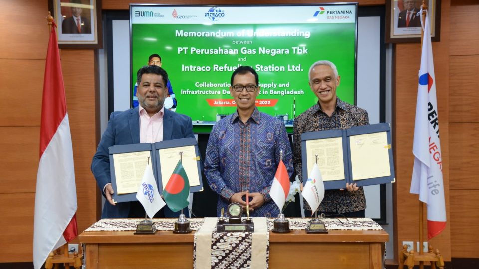 Gandeng Intraco, PGN Jajaki Suplai dan Infrastruktur LNG di Bangladesh