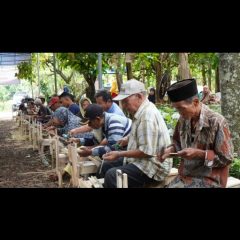 Berdayakan 1.127 Lansia Produksi Tusuk Sate, PTBA Raih Rekor MURI