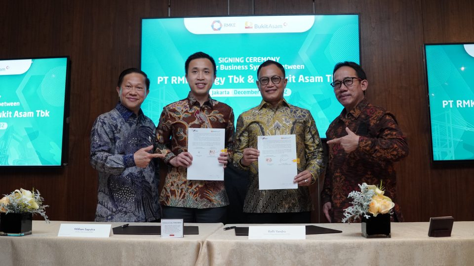 RMK Energy Kolaborasi dengan PTBA Garap Pengangkutan 2,5 Juta Ton Batu Bara