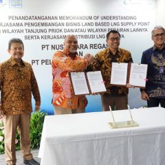 Nusantara Regas dan Pelindo Energi Logistik Teken MOU Pemanfaatan LNG untuk Industri dan Pelayaran