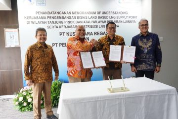 Nusantara Regas dan Pelindo Energi Logistik Teken MOU Pemanfaatan LNG untuk Industri dan Pelayaran