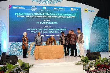 PLN Pasok Listrik 50,2 MVA ke Kawasan Industri Sayung dan Aneka Gas Industri