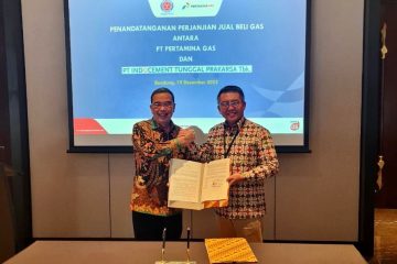 Subholding Gas Pertamina Pasok Kebutuhan Gas PT Indocement Sebesar 9.000 MMBTUD