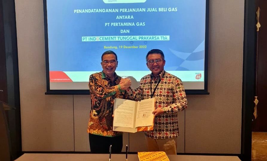 Subholding Gas Pertamina Pasok Kebutuhan Gas PT Indocement Sebesar 9.000 MMBTUD