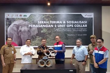 PHR Serahkan Dua Unit GPS Collar Untuk Lindungi Gajah Sumatra