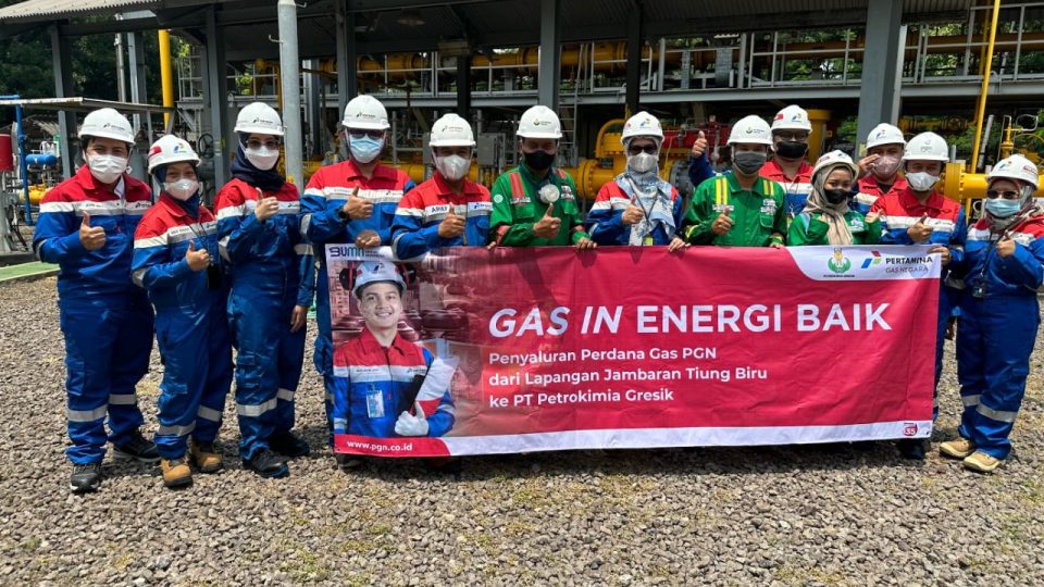 Subholding Gas Pertamina Mulai Alirkan Gas Jambaran Tiung Biru ke PT Petrokimia Gresik