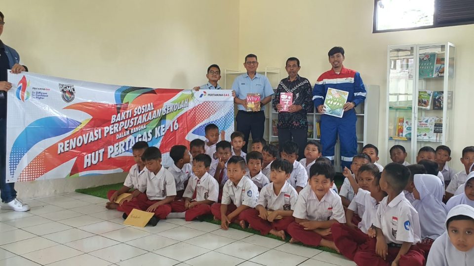 Pertagas Revitalisasi Perpustakaan SDN 2 Pasir Tanjung