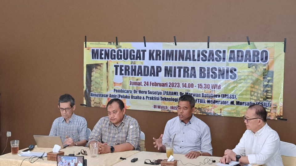 Adaro Kriminalisasi Mitra Bisnis