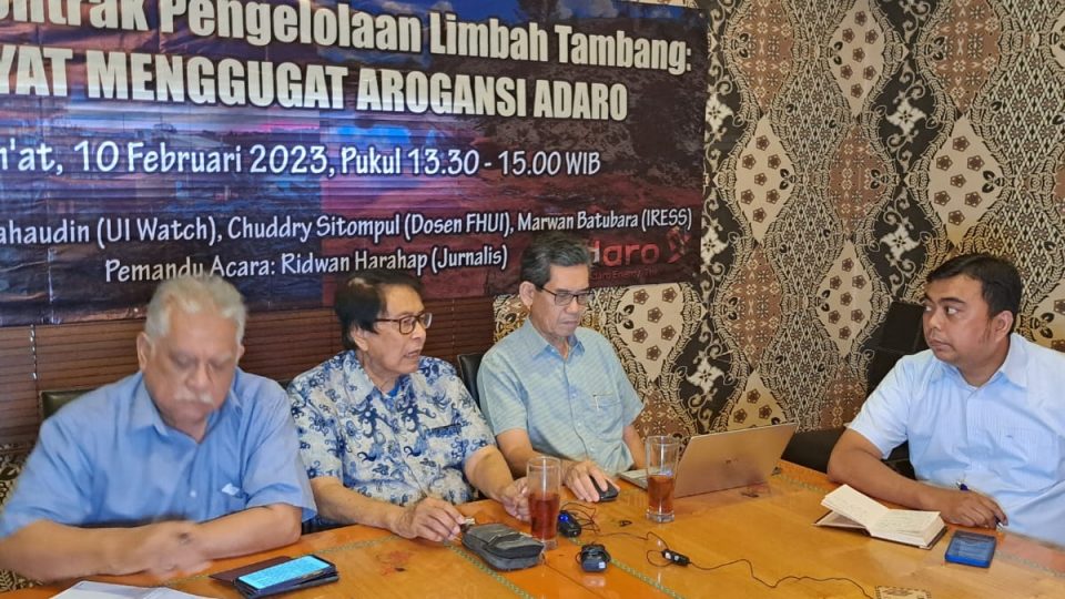 Rakyat Menggugat Arogansi Adaro Indonesia