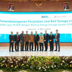 PLN Teken PJBL Proyek PLTB Tanah Laut dengan Konsorsium Total Eren – Adaro