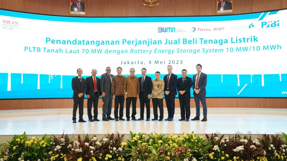 PLN Teken PJBL Proyek PLTB Tanah Laut dengan Konsorsium Total Eren – Adaro