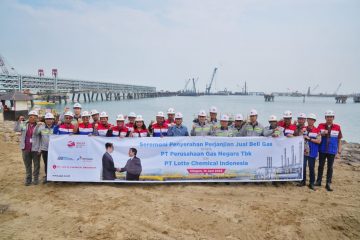 PGN Pasok Kebutuhan Gas Lotte Chemical Indonesia Hingga 2029