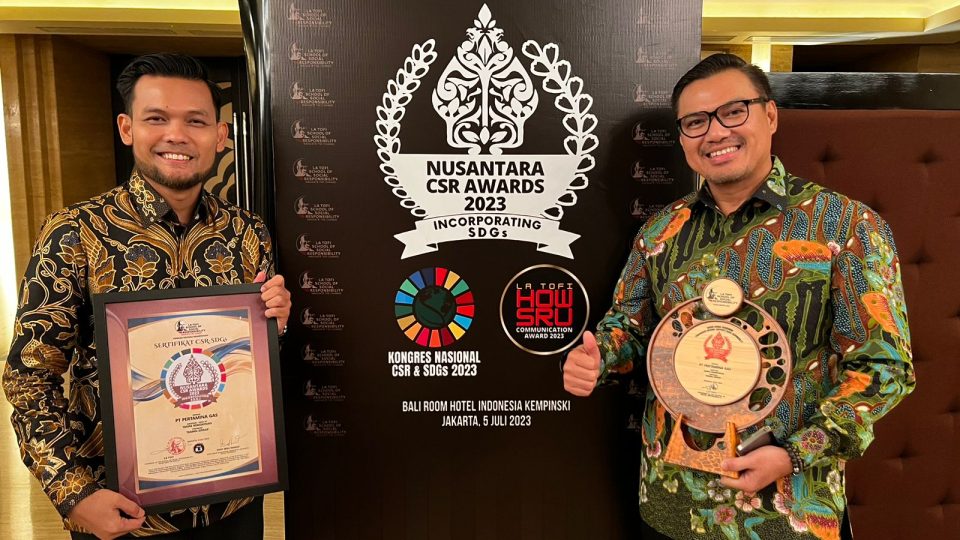 Pertagas Raih Dua Penghargaan di Nusantara CSR award 2023