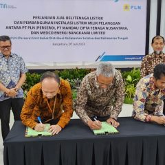 Dukung Mitigasi Gas Rumah Kaca, Medco Energi dan PLN Teken Perjanjian Jual Beli Listrik