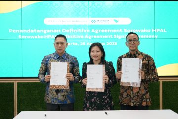 Vale Indonesia bersama Huayou dan Huali Teken Perjanjian Definitif Pembangunan Smelter HPAL di Malili