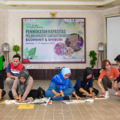 Pertagas Gelar Pelatihan Ecoprint & Shibori di Kecamatan Samboja, Kukar