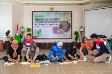 Pertagas Gelar Pelatihan Ecoprint & Shibori di Kecamatan Samboja, Kukar