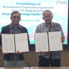 Perta Arun Gas Teken Development Cooperation Agreement dengan Aslan Energy Capital Kembangkan Fasilita Blue Ammonia