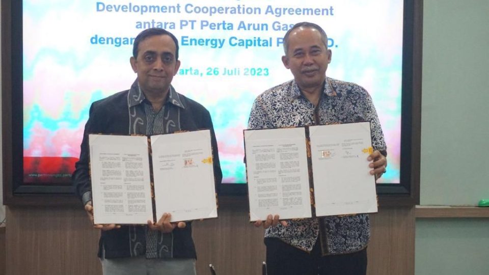 Perta Arun Gas Teken Development Cooperation Agreement dengan Aslan Energy Capital Kembangkan Fasilita Blue Ammonia