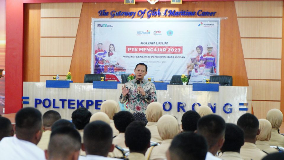 Pertamina Trans Kontinental Gelar PTK Mengajar di Politeknik Ilmu Pelayaran Sorong, Siapkan Pemimpin dari Indonesia Timur